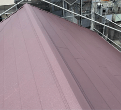 京都府八幡市にて　屋根材が落ちたら要注意！エコシンプルからスーパーガルテクトに！！